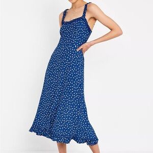 Faithfull the Brand Noemie Ruffled Midi Dress